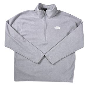 The North Face Men's Textured Cap Rock 1/4- fleece jacket. MENS EXTRA LARGE. PIT